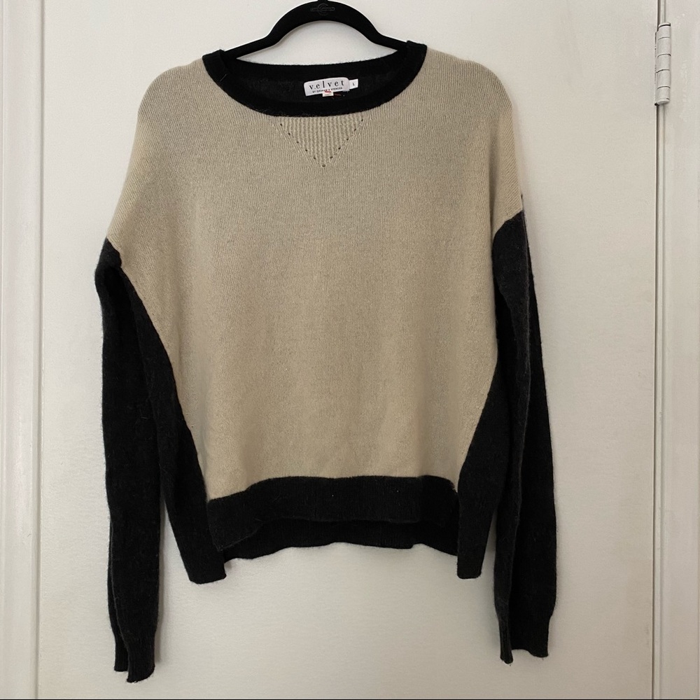 Velvet 100%cashmere sweater Large